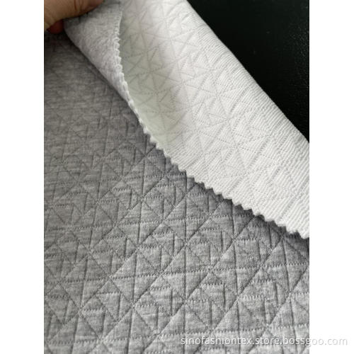 three laywer Sandwich knit jacquard fabric